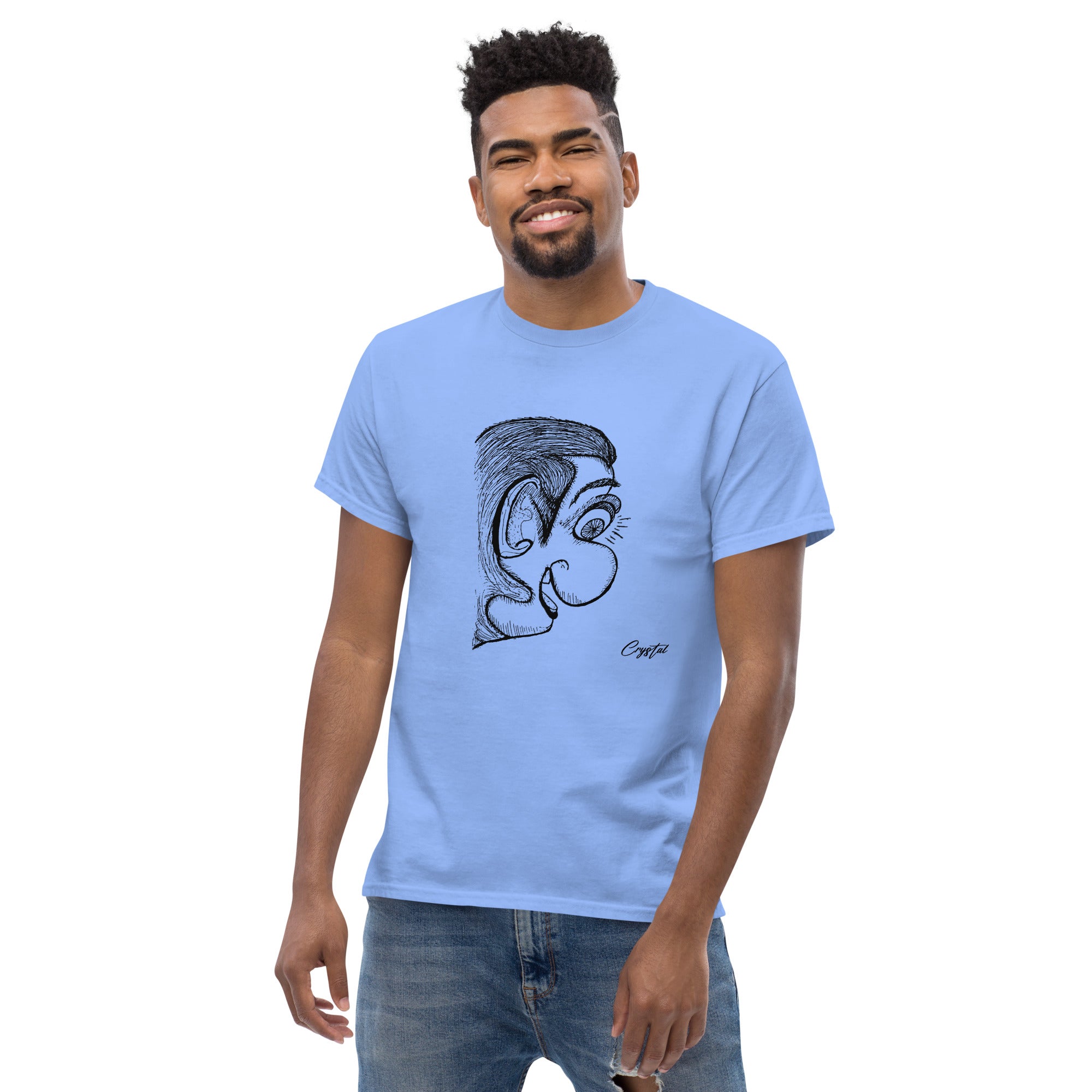 Genderless Person With Big Ear & Big Nose - Cute & Creepy "Stay Weird" Cartoon Illustration Men's classic tee